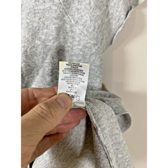 Milly Gray Short Sleeve Knit Top Embellished‎ Black Blue Beads Size P(0-2) - Picture 8 of 10